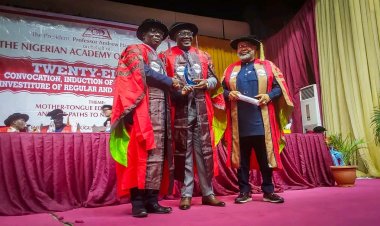 FULOKOJA VC Prof Gbenga Ibileye Inducted As Fellow Of The Nigerian Academy Of Letters