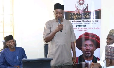 Christian Community Honours FCE Technical Gombe Provost With Award Of Recognition