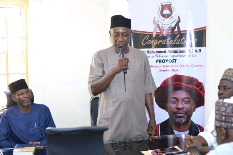 Christian Community Honours FCE Technical Gombe Provost With Award Of Recognition
