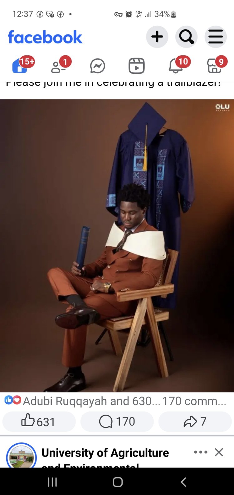 LASU Celebrates Silas Osunba, First Class Graduate and Best in Engineering Class of 2025