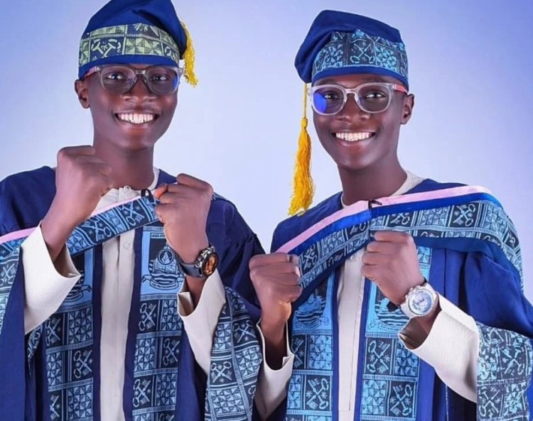 LASU Twins Shine as Taiwo Bags First Class, Kehinde Emerges Best Graduating Student