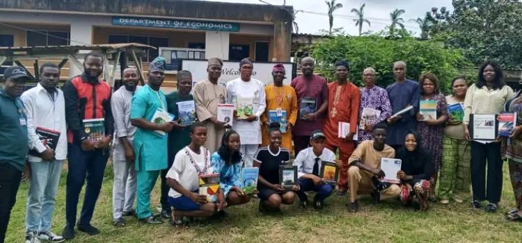 James Hope University VC Donates Economics Textbooks to AFUED