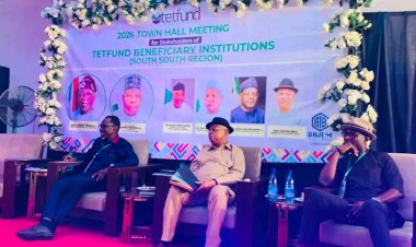 FUTIA VC Commends TETFund for Intervention Projects at South-South Town-Hall Meeting