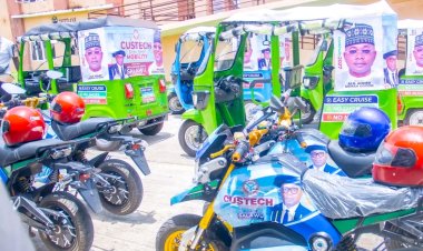 Ododo Donates Electric Tricycles, Motorbikes to CUSTECH Osara
