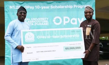 FUNAAB, OPay Sign ₦60m MoU to Support Students with Scholarships, Innovation Opportunities