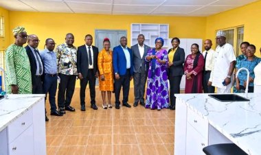 LASUED VC Commissions Refurbished Chemistry Laboratory Donated by VitaFoam Nigeria Plc