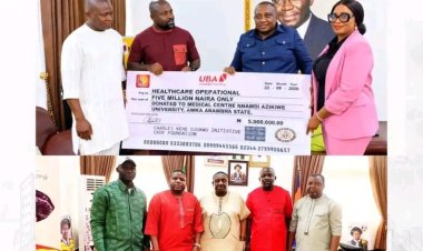 CKOi Okunenyeife Foundation Donates N5 Million for Reconstruction of UNIZIK Medical Centre Walkway Pavilion
