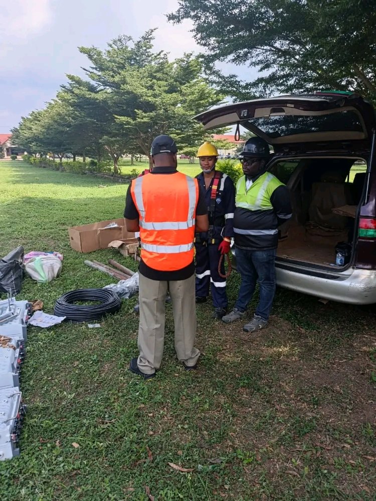 MTN Technical Crew Visits McPherson University for Facility Upgrade