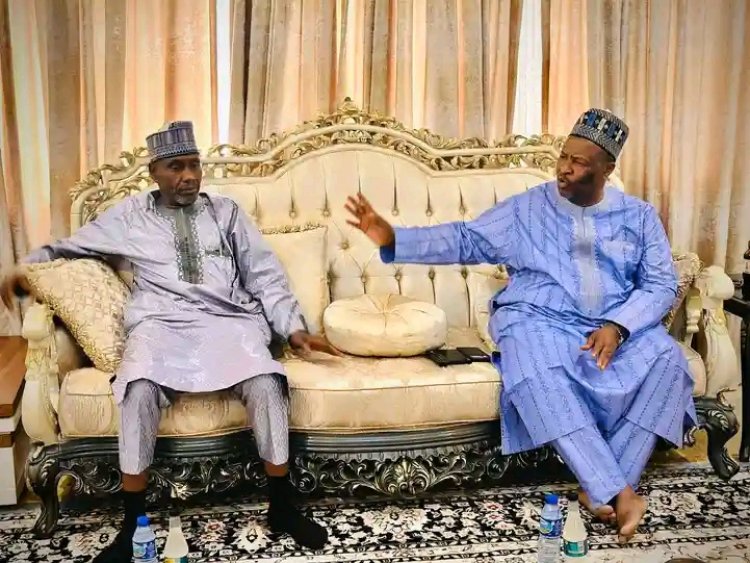 FedPoly Monguno Rector Dr. Alhaji Umar Bukar Pays Courtesy Visit to Engr. Bukar Talba, Seeks His Intervention