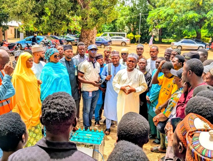 FUEZ DVC Inspects Skills Acquisition Training, Urges Final-Year Students to Embrace Self-Reliance