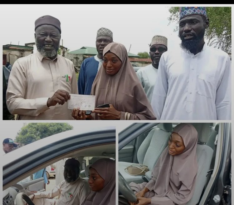 Governor Bago Fulfils Promise to Hafiza Maimuna Badegi, Presents Toyota Car, N5 Million and Hajj Slot