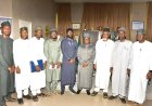 Borno Foreign Scholarship Beneficiaries Present Master’s Certificates to UNIMAID VC