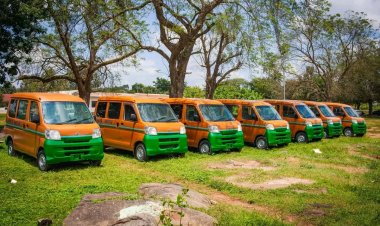 FUNATO Unveils Seven Shuttle Buses Donated by Okeho Community