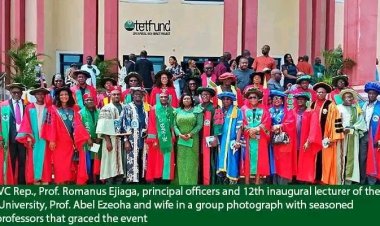 AE-FUNAI Professor of Banking and Finance Warns Against Borrowing for Consumption at 12th Inaugural Lecture