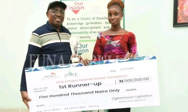 FUNAAB Veterinary Student Wins ₦500,000 as National Competition First Runner-Up