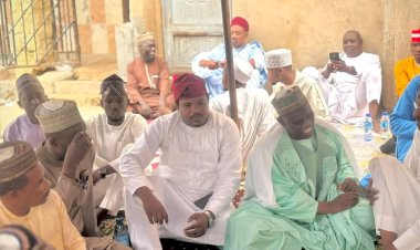 Hon Yusuf Jibrin Oyoyo Pays Condolence Visit to ADUSTECH Vice-Chancellor