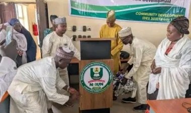 Gombe Students Donate Learning and Sanitation Materials to Study Centre