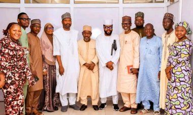 NSUK Staff Celebrate Sa’idu Badamasi’s Appointment as Postgraduate Studies Secretary
