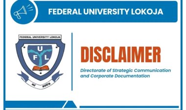 Federal University Lokoja Disclaims Endorsement of Contested Traditional Leadership Claim