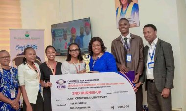 Ajayi Crowther University Team Finishes Third at Maiden CRMI National Risk Management Competition