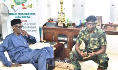 11 Field Engineering Commanding Officer Visits ABU, Calls on Vice-Chancellor