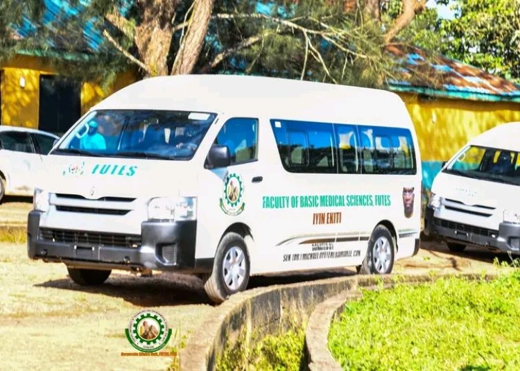 Senate Leader Donates Brand-New Toyota Hiace Bus to FUTES-IYIN, Reaffirms Support for University Development
