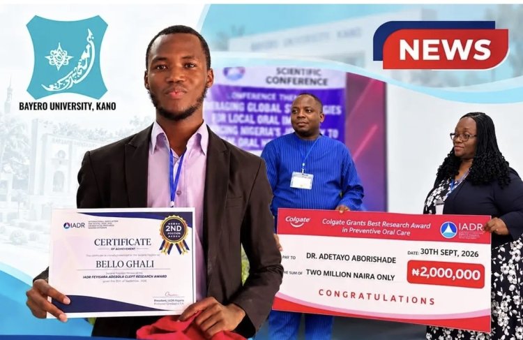 BUK Lecturer Wins N2 Million Colgate Research Award as Student Earns National Recognition