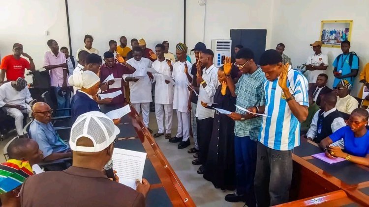 Newly Elected SUG President Comrade Michael Sunday Eyene, Other Union Leaders Sworn In at FULOKOJA