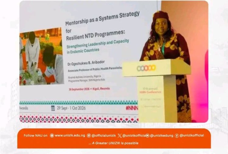 UNIZIK Shares Institutional Mentorship Model at Global Neglected Tropical Diseases Conference in Rwanda