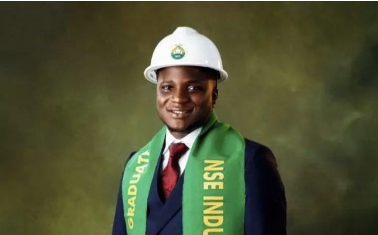FUNABOAD Graduate Marvellous Olasunmade Bags First Class in Mechanical Engineering