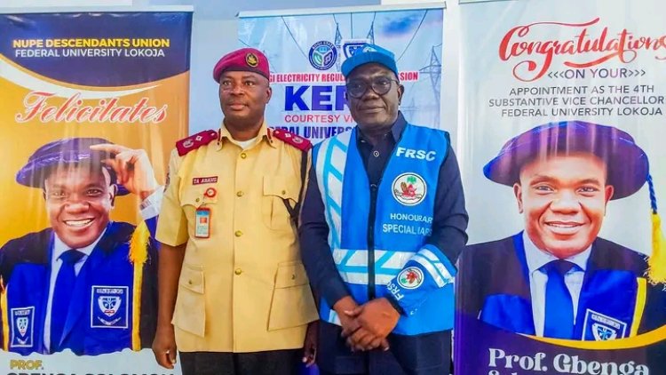 FRSC Special Marshals Decorate FUL Vice-Chancellor, Ibileye Pledges Stronger Road Safety Measures