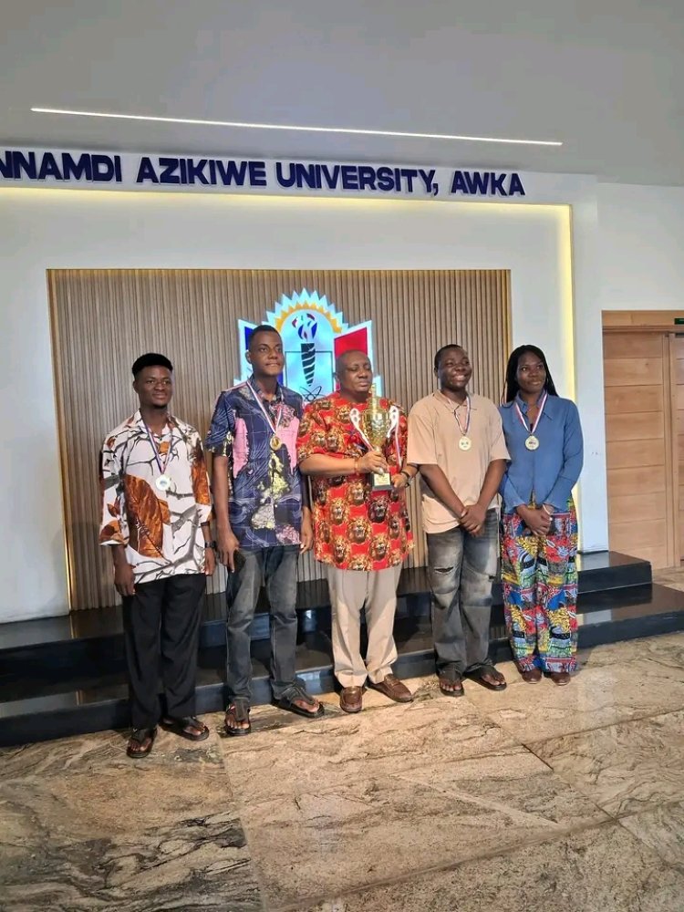 UNIZIK Wins National Debate Championship as Vice-Chancellor Rewards Victorious Team