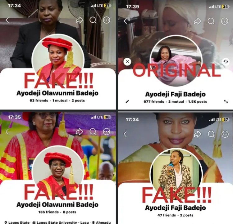 LASU Warns Public Against Fake Facebook Pages Impersonating Vice-Chancellor