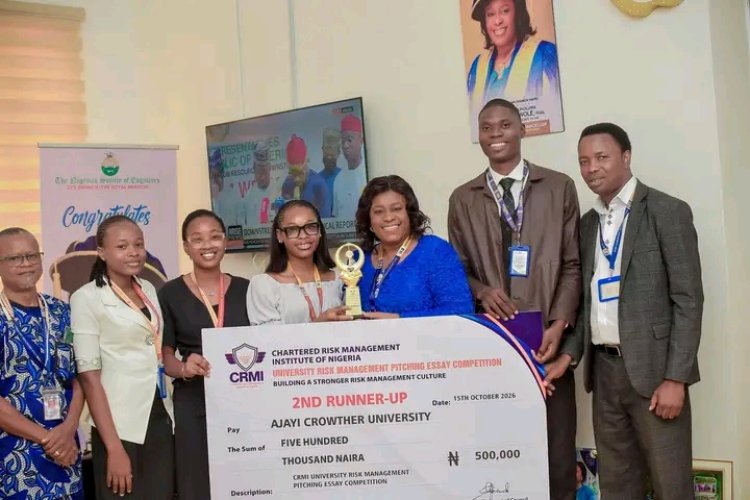 Ajayi Crowther University Team Finishes Third at Maiden CRMI National Risk Management Competition