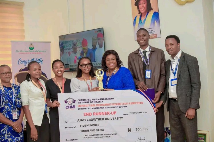 VC Commends Triumphant ACU Team from Maiden CRMI Varsity Risk Management Competition