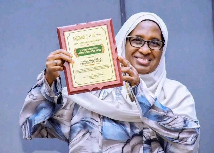 NSUK Receives NITDA Award for Digital Literacy Excellence Under VC Liman
