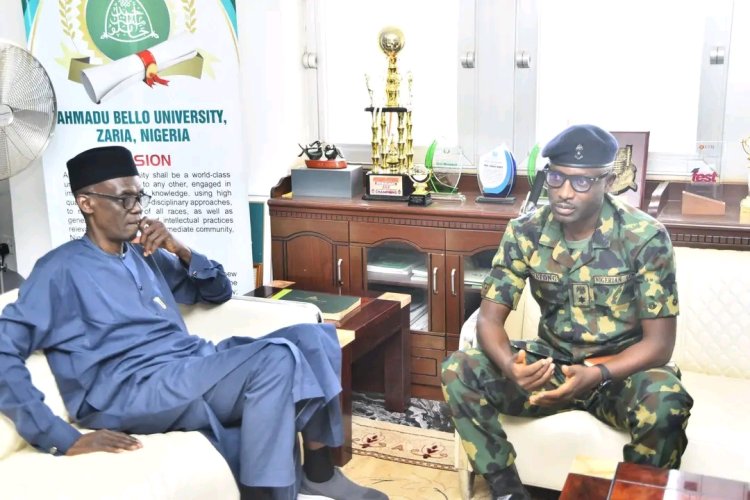 11 Field Engineering Commanding Officer Visits ABU, Calls on Vice-Chancellor