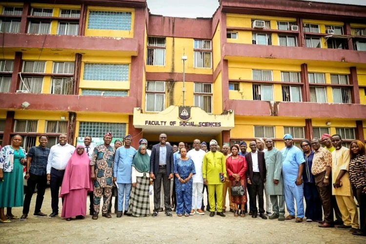LASU VC Seeks Support During Familiarisation Visits to Faculties and Schools