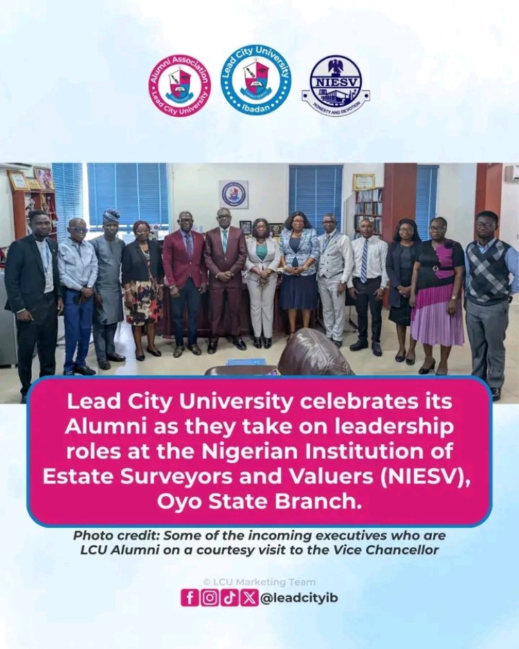 Lead City University Alumni Take Up Leadership Positions in NIESV Oyo State Branch
